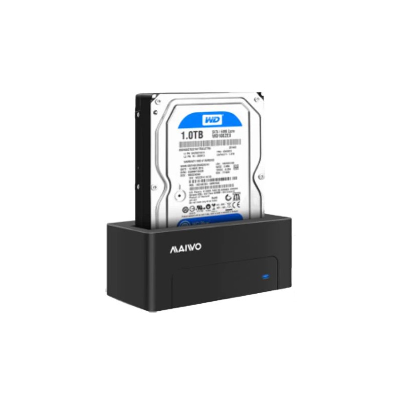 Dockingstationer til harddisk - Maiwo USB 3.1-dockingstation til 2,5" og 3,5" SATA-harddiske