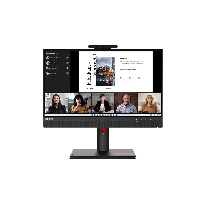 Alt-i-én computer - Lenovo ThinkCentre 22" skærm med M70q Gen3 computer i5 16GB 256GB SSD WiFi Win11 Pro