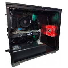 Brugte gaming-computere - Corsair Carbide 270R gaming computer med Ryzen 7 32GB 1TB SSD GTX1070 Win11 Pro (brugt)