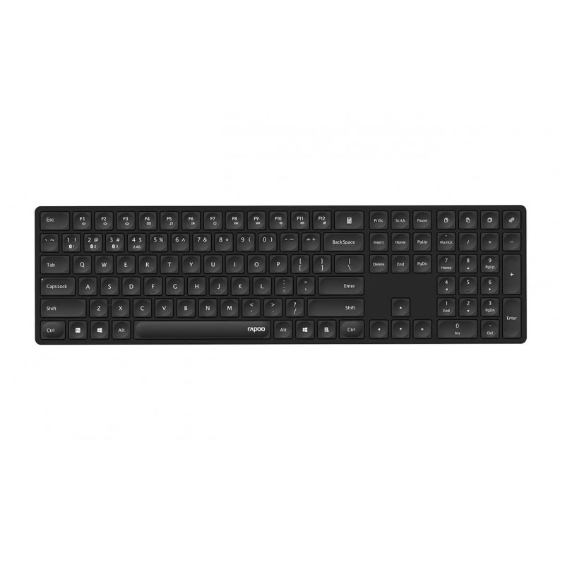 Trådløse tastaturer - Rapoo E8020 ultratyndt trådløst tastatur med Multi-Mode (Bluetooth + USB)