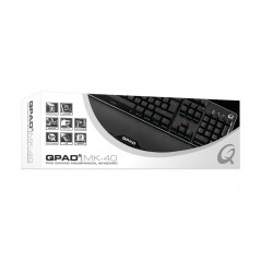 Baggrundsbelyst gamingtastatur - QPAD MK40 gaming-tastatur med baggrundsbelysning