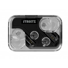 Bluetooth hovedtelefoner - Streetz T250 True Wireless in-ear headset hvid/transparent