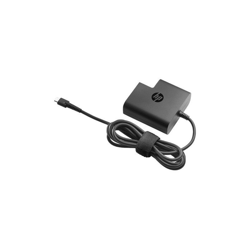 HP oplader - Oplader HP original 65W USB-C med strømkabel (brugt)