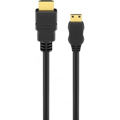 MiniHDMI til HDMI-kabel med guldbelægning 8K-understøttelse