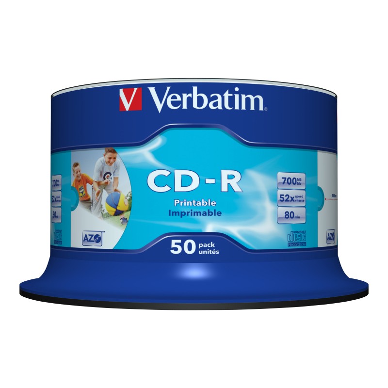 DVD+R og CD-R - Verbatim DataLife CD-R 700MB 50-pak brændbare cd\'er