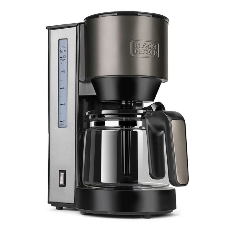 Kaffemaskine - Black+Decker Kaffebryggare med permanent filter 1,25L 870W (fyndvara)