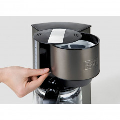 Kaffemaskine - Black+Decker Kaffebryggare med permanent filter 1,25L 870W (fyndvara)