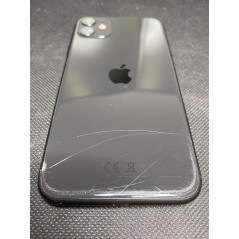 Brugt iPhone - Apple iPhone 11 64GB Black med 1 års garanti (beg) (spricka baksida)