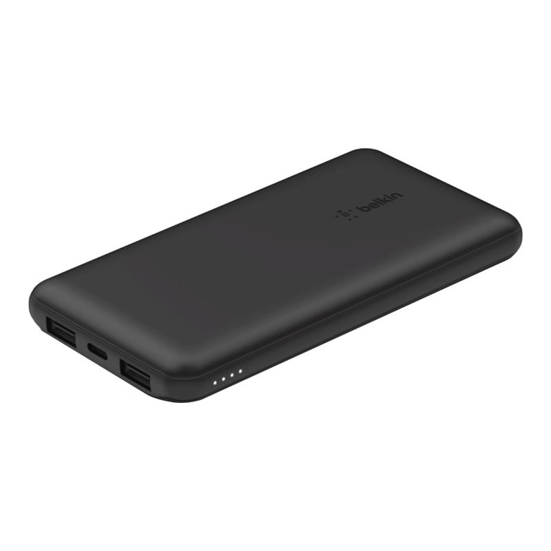 Portable batterier - Belkin powerbank 10.000 mAh med 2x USB-A og 1x USB-C med understøttelse af 15W