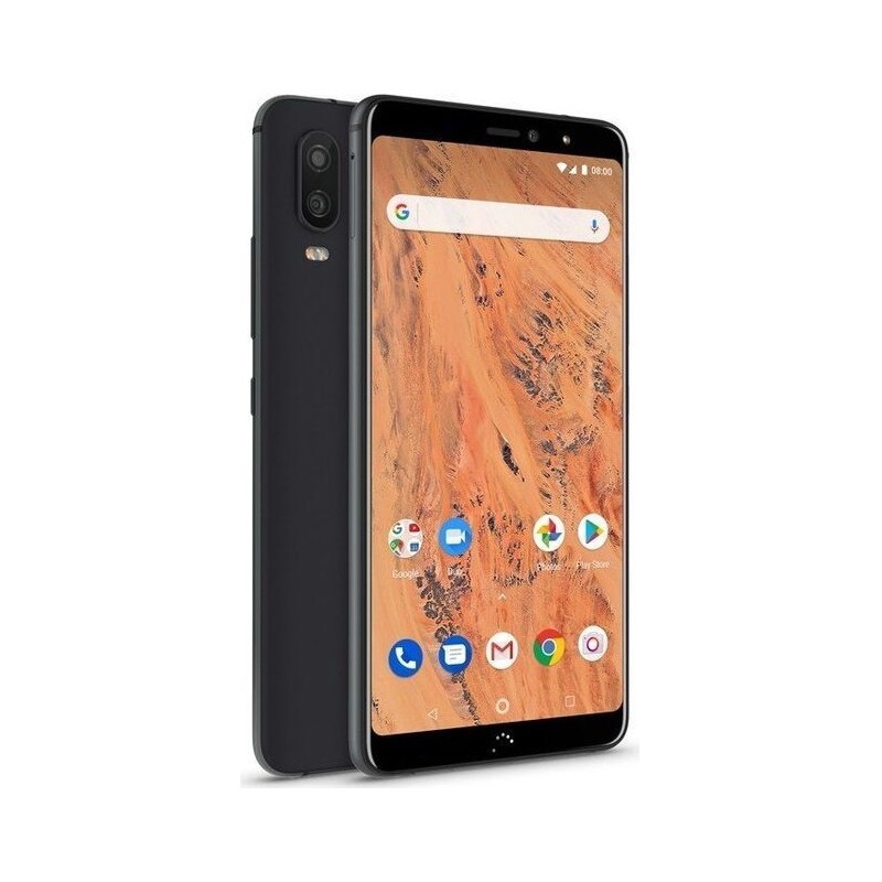 Øvrige tilbud - BQ Aquaris X2 32GB Android-telefon med Dual SIM Black (fyndvara)