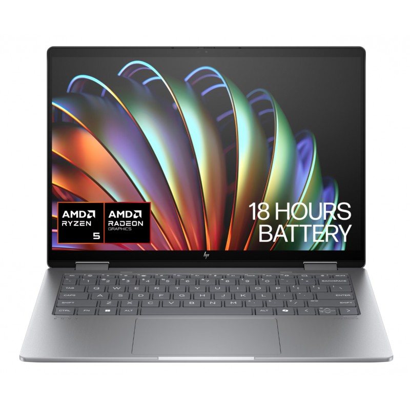 Bærbar computer med skærm på 14 og 15,6 tommer - HP Envy x360 14-fa0803no 14" Full HD Touch Ryzen 5 16GB 512SSD Win11