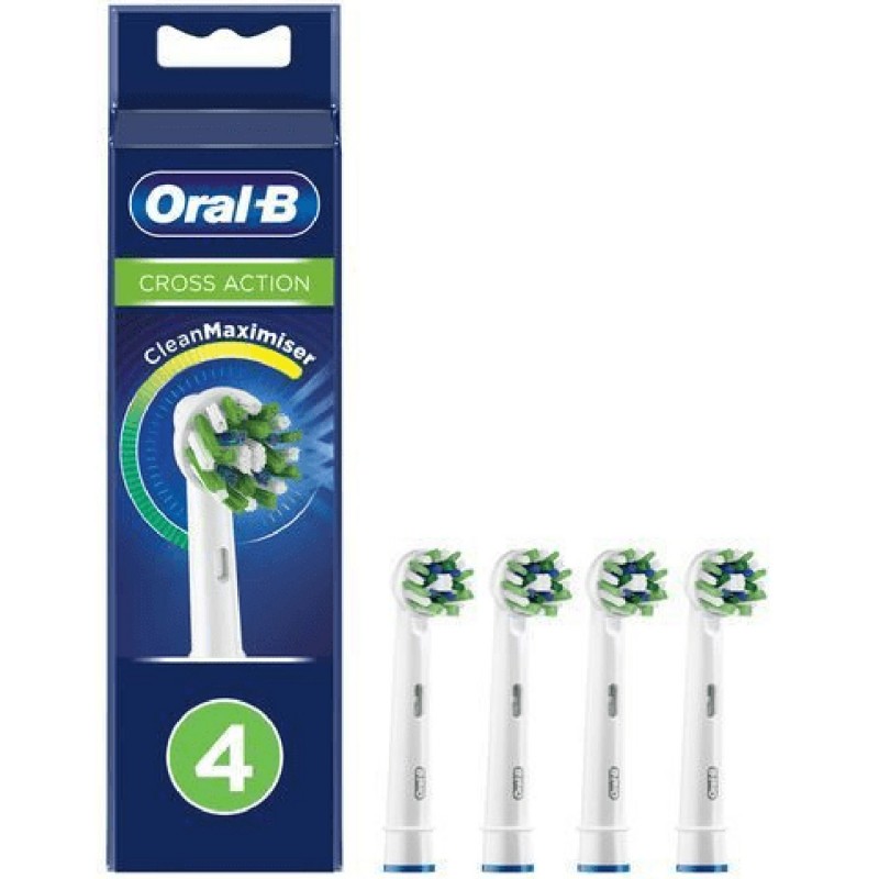 Eltandborste - Braun Oral-B CrossAction 4-pak børstehoveder til elektrisk tandbørste