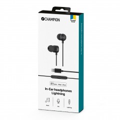 Champion In-Ear Lightning-headset til iPhone (MFi)