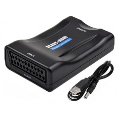 Adapter fra SCART til HDMI Converter med understøttelse af 1080p