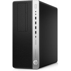 Brugt stationær computer - HP EliteDesk 800 G4 Tower i7 32GB 256GB SSD med RX 580 Win11Pro (brugt)