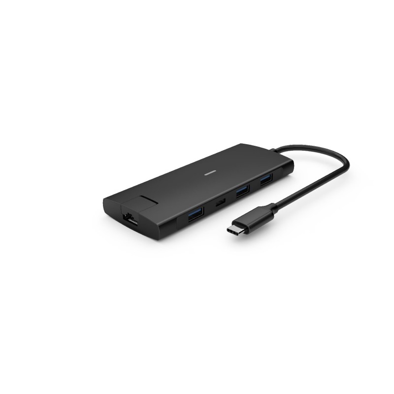 USB-C hubb - iiglo Multiport USB-C Hub 8-i-1 til 2xUSB-C/4xUSB/HDMI/LAN med understøttelse af 4K 60Hz