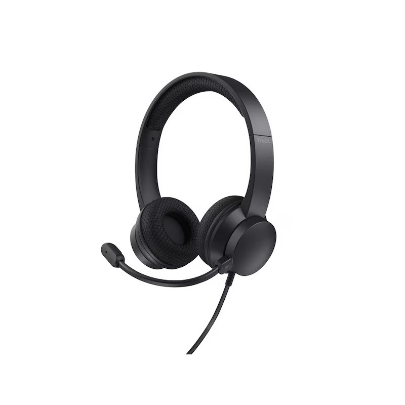 Chat-headsets - Trust HS-260 USB-headset med støjreducerende mikrofon (ENC)