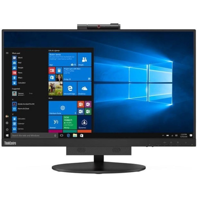 Brugte computerskærme - Lenovo ThinkCentre TIO22Gen3 22" IPS-skærm med indbygget webcam (brugt)