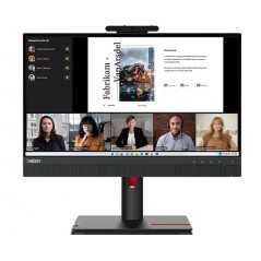 Lenovo ThinkCentre TIO22Gen5 22" IPS-skærm med indbygget webcam (brugt)