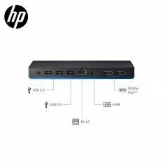 HP USB-C Dock G4 universal dockingstation inkl. 90W AC og USB-C-Kabel TB4 (brugt)