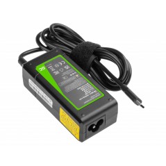 GreenCell Universal 45W USB-C computeroplader (AC-adapter) med strømkabel