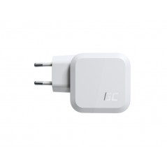 Vægladere til mobiltelefon - GreenCell AC Adapter vægoplader GaN 65W med 2 USB-C og 1 USB