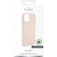 Covers - Puro soft pink silikone mobiletui til iPhone 12 og iPhone 12 Pro