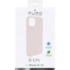 Covers - Puro blødt mobiletui i pink silikone til iPhone 13 og iPhone 14