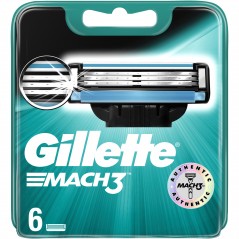 Gillette Razor Mach3 Base 6 stk.