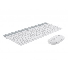 Tastatur & computermus - Logitech MK470 slim trådløst tastatur og mus, white