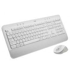 Logitech MK650 trådløst tastatur og mus med Logi Bolt og Bluetooth hvid