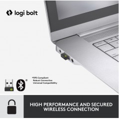 Tastatur & computermus - Logitech MK650 trådløst tastatur og mus med Logi Bolt og Bluetooth hvid