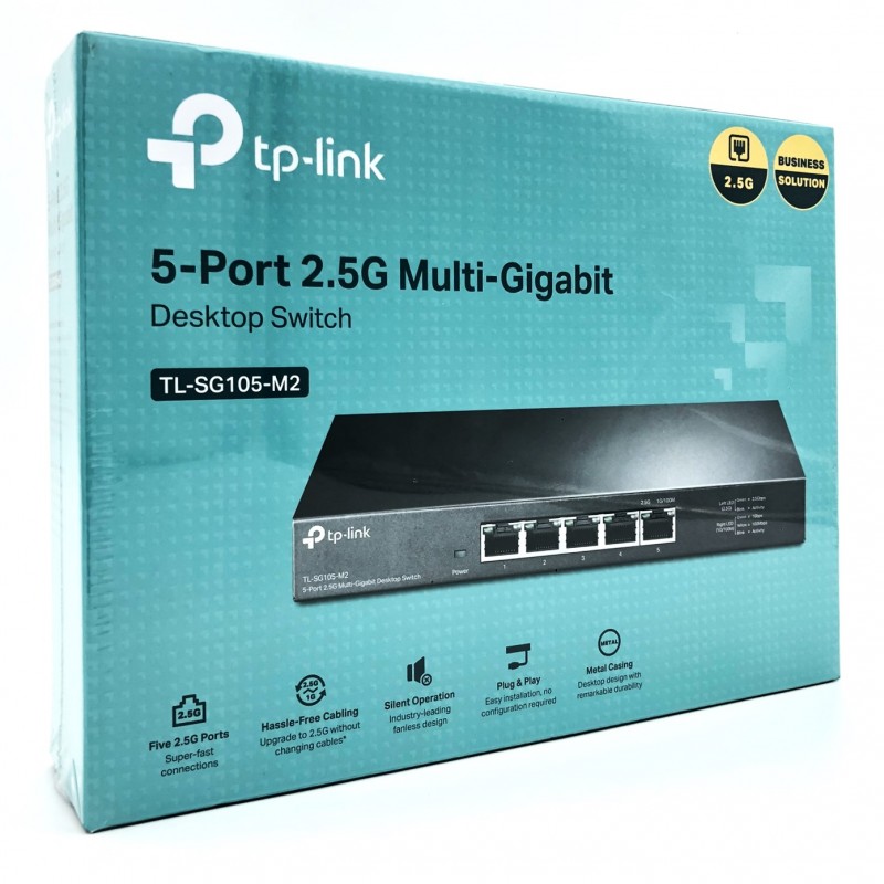 Netværksswitch - TP-Link 5-ports 2,5 Gigabit switch