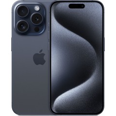 Brugt iPhone - iPhone 15 Pro 128GB Black Titanium med 1 års garanti (brugt)