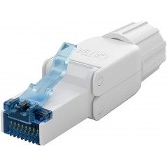 Goobay RJ45 Cat6A UTP-netværksstik til værktøjsløs montering