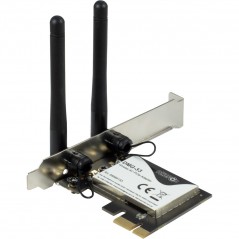 Inter-Tech DMG-33 trådløst PCIe WiFi 5 dual band-netværkskort 1300 Mbit/s