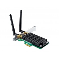 TP-Link T4E trådløst PCI-E-netværkskort med dobbeltbånd (fuld/lav bracket)