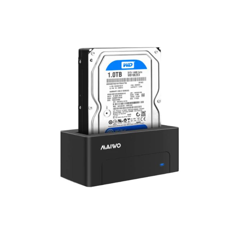 Dockingstationer til harddisk - Maiwo USB-C-dockingstation til 2,5" og 3,5" SATA-harddiske