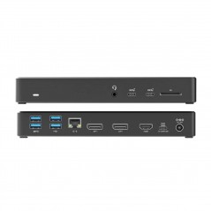 Alogic USB-C Multiport universal dockningsstation 12-i-1 med stöd för 3 skärmar (fyndvara)