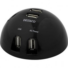 Deltaco USB-hubb 7 portar