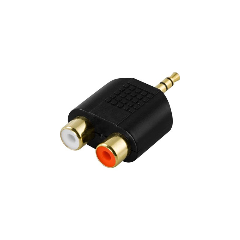 Lydkabel og adapter - 2 x RCA til 3.5mm adapter