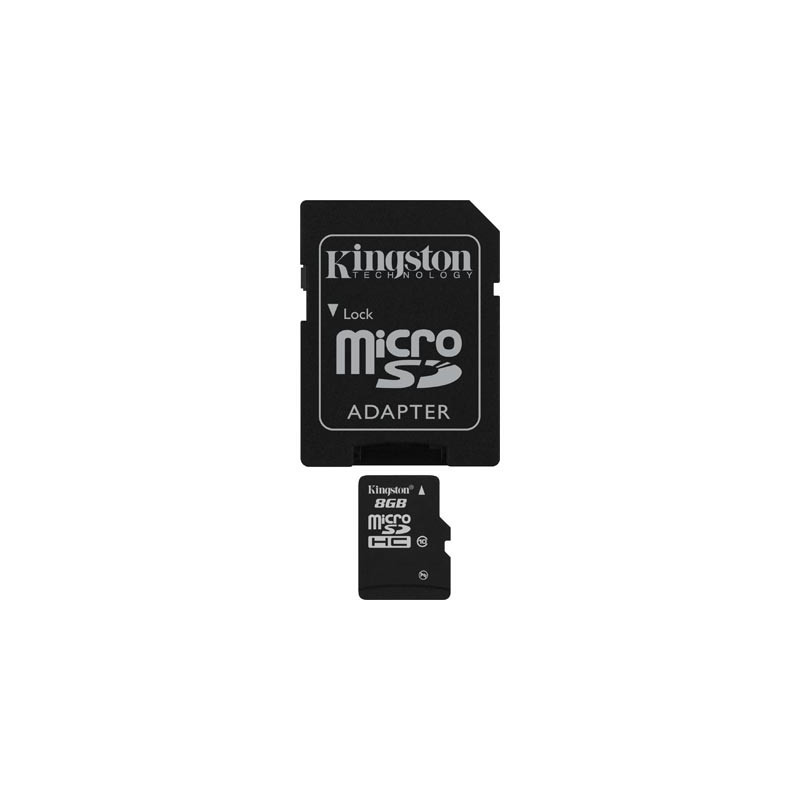 Hukommelseskort - Kingston microSDHC + 8GB SDHC (Class 10)