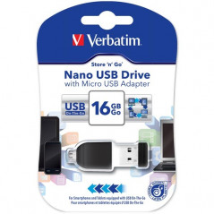 USB memory stick micro 16GB med OTG adapter