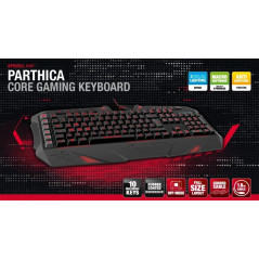 Tastaturer med ledning - SpeedLink Parthica Core baggrundsbelyst tastatur