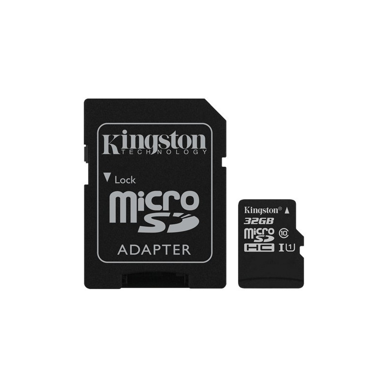 Hukommelseskort - Kingston microSDHC + SDHC 32GB (Class 10)