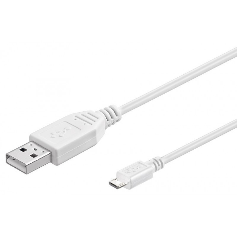 Opladere og kabler - Goobay MicroUSB-kabel hvid