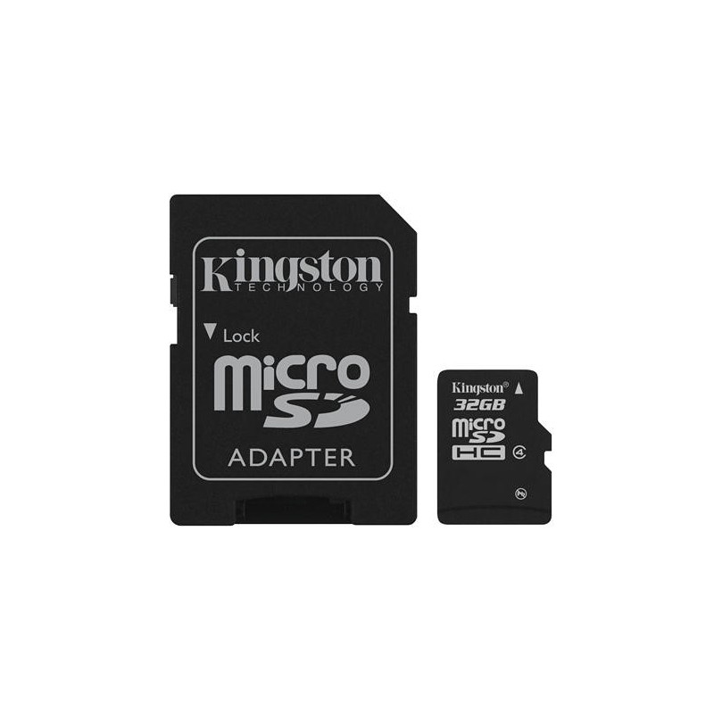 Hukommelseskort - Kingston microSDHC + SDHC 32GB (Klasse 4)