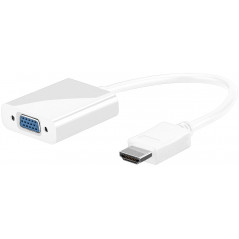 HDMI til VGA-adapter med lydunderstøttelse