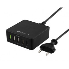 5-portars laddstation med USB-C och USB