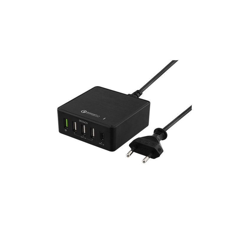 Opladere og kabler - 5-portars laddstation med USB-C och USB